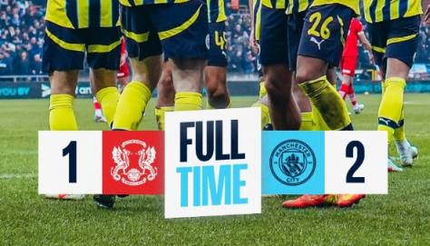 英足總杯：德布勞內(nèi)替補(bǔ)建功 曼城2-1萊頓東方取勝