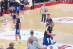 五花肉飛起來了！約基奇賽前熱身上演拉桿背扣