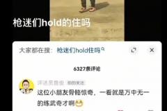 怎能不淚流滿面呢？槍迷們，hold住嗎？