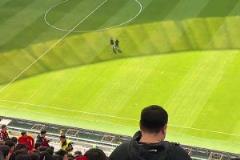 網(wǎng)友分享帶娃去大連主場遠征，三層看臺把小朋友嚇哭