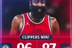 20分4板5助7斷1帽！快船官方贏球海報(bào)：胡子都白了的登哥~