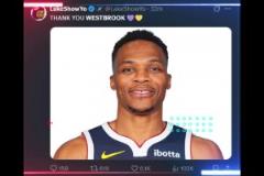 太扎心了！美國湖人媒體曬圖：謝謝你，威少！