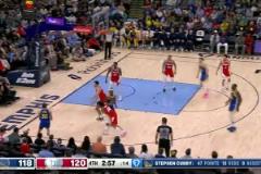 50已到！庫(kù)里飚進(jìn)本場(chǎng)第12記三分，爆砍50分！