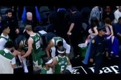 身材炸裂美女球迷路過字母哥扎鞋帶錯過 小波特眼睛看直了