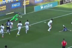 神反應(yīng)的秘訣，來看索默完成撲救前的重心有多低