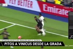 西媒：維尼修斯在伯納烏，遭遇到本隊(duì)球迷噓聲和口哨聲