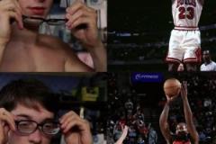 這是小卡還是丹子?。咳R昂納德請(qǐng)神活動(dòng)請(qǐng)到了喬丹~