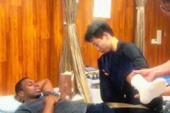 別人是去頭療，山西外援們是去體能康復