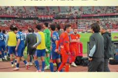 魯滬賽后，王大雷和申花球員互動(dòng)，與李可長(zhǎng)時(shí)間交流