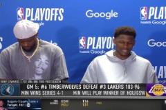 愛德華茲：大家都說湖人5場晉級，結果我們5場淘汰了他們！