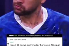 巴媒：要是聘請熱蘇斯，內(nèi)馬爾威脅要從國家隊退役