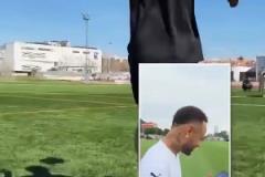 So Easy！內(nèi)馬爾接受安東尼的花式停球挑戰(zhàn)