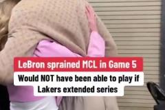 若有G6將缺席！詹姆斯G5賽后一瘸一拐離場