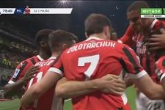 米蘭2-1反超比分！菲利克斯打門被封堵，普利西奇跟進補射破門！