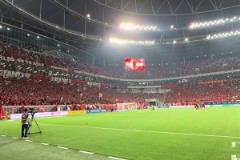 太震撼了！蓉城球迷賽后用整齊劃一的動(dòng)作為球隊(duì)助威！