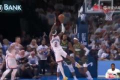 麥丹被晃開了SGA跳投仍有哨！拉塞爾不敢相信，直呼：哦買噶…