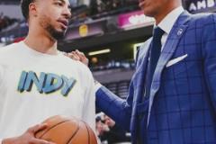 雷吉-米勒將解說每場東決！今天親自見證哈利的鎖喉慶祝和勝利~